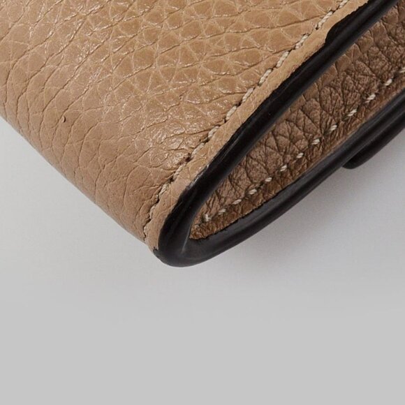 Celine Beige Drummed Leather Large Flap Multifunction Wallet - Picture 4 of 11